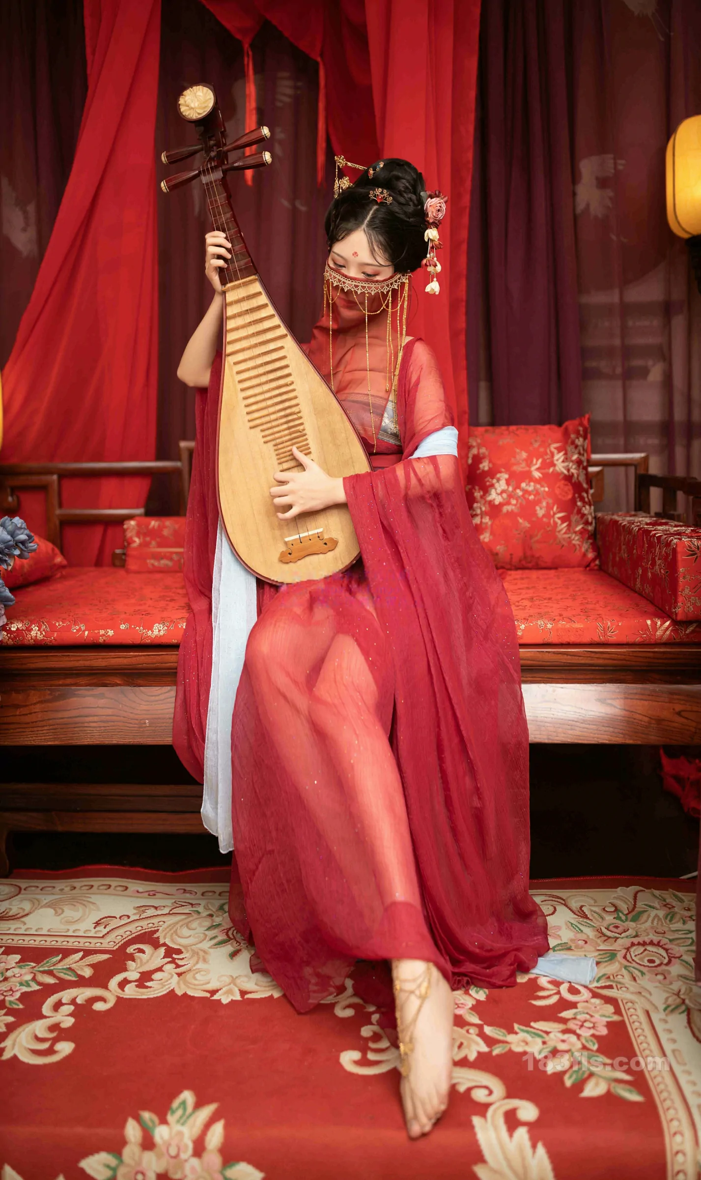 抖娘利世 新年特辑-花魁献曲-第3张图片-宅男套图吧