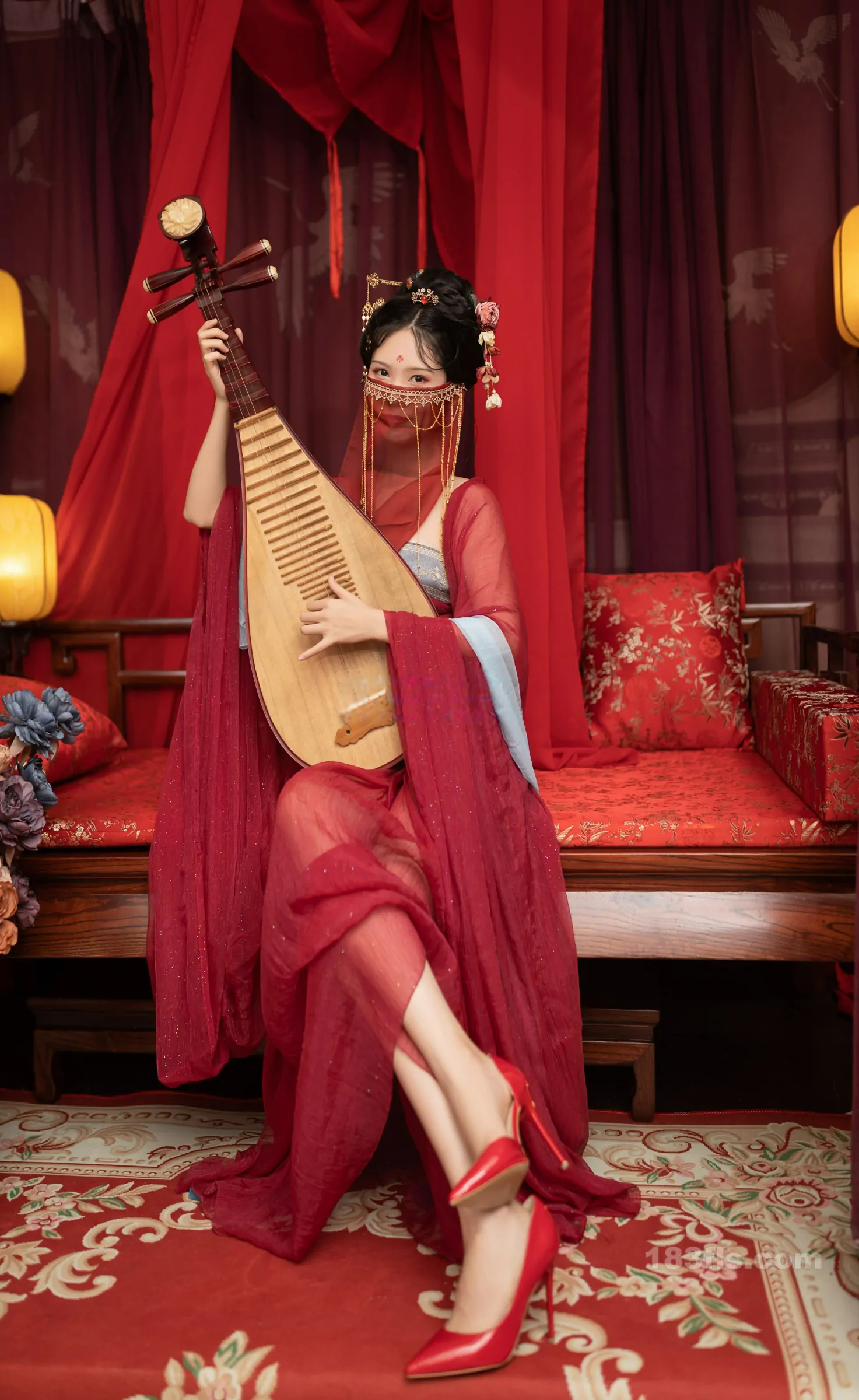 抖娘利世 新年特辑-花魁献曲-第2张图片-宅男套图吧