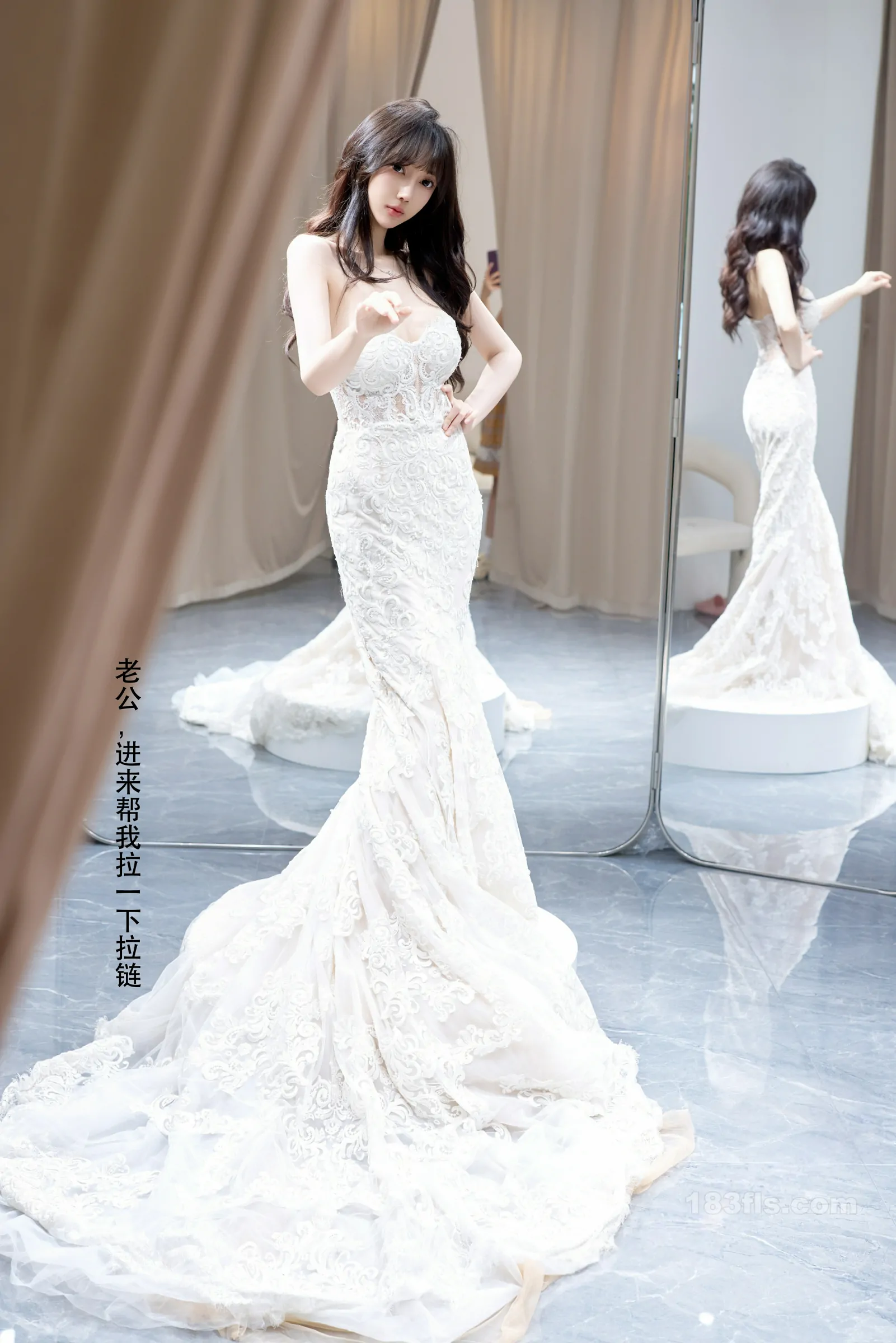 xiuren秀人网福利玥儿玥er大尺度私拍写真试婚纱-第5张图片-宅男套图吧