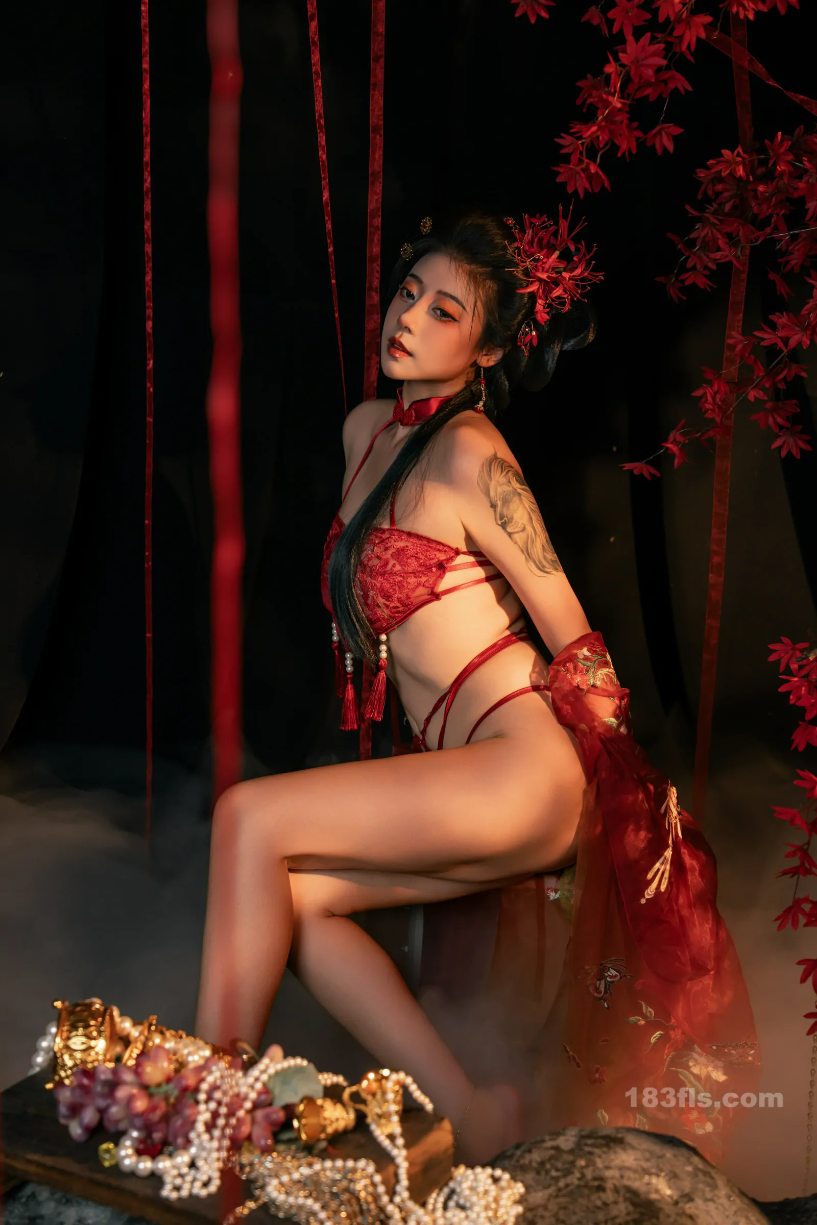 奈汐酱nice 1月最新古风流丹-第2张图片-宅男套图吧