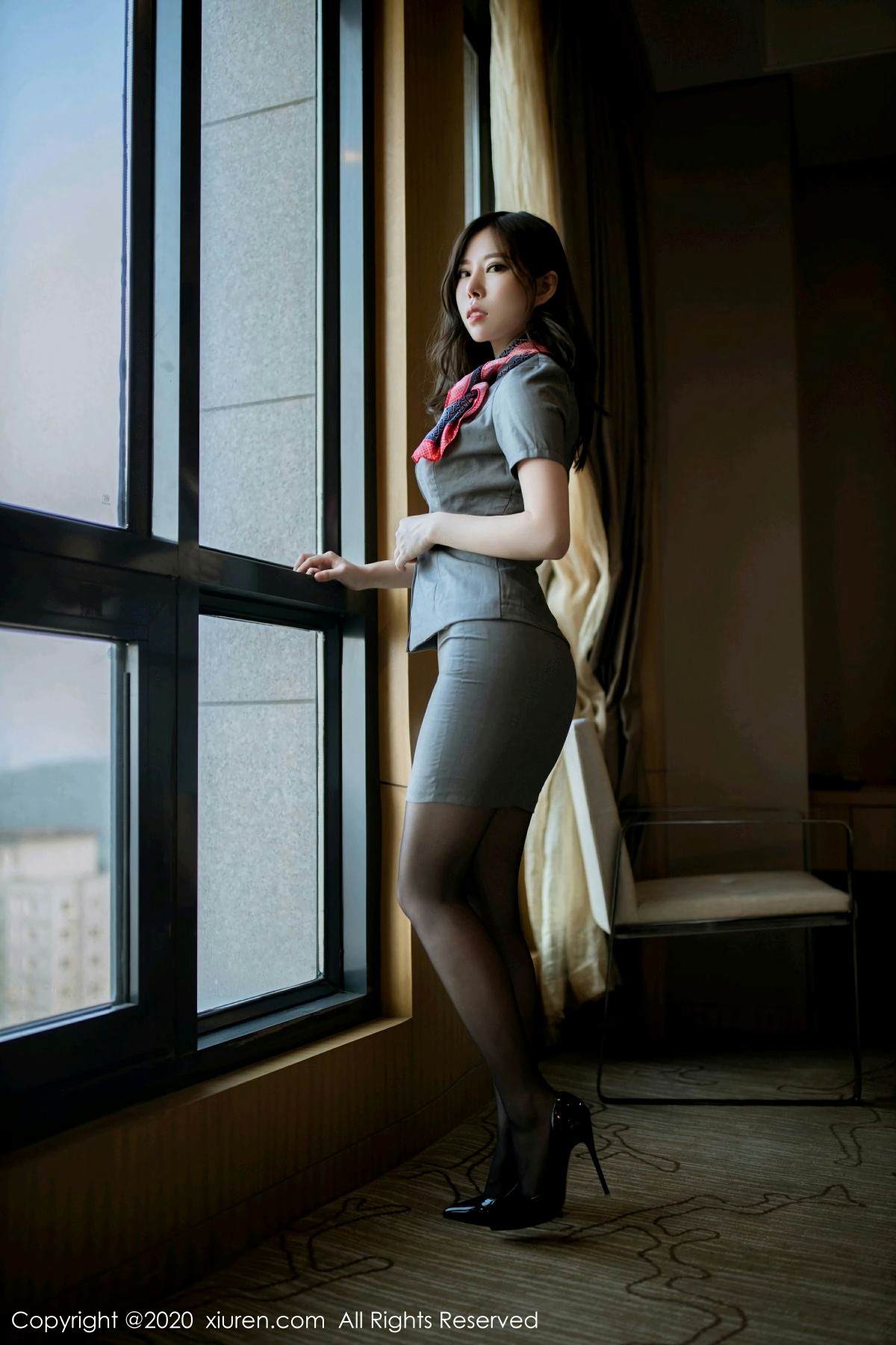 [XiuRen秀人网] 2020.09.01 No.2512 白茹雪Abby 黑丝职业装 [40+1P]-第2张图片-宅男套图吧