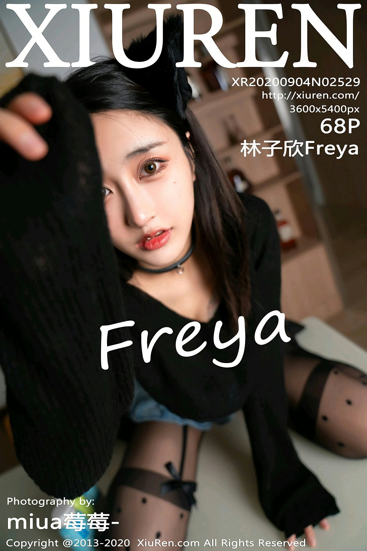 [XiuRen秀人网] 2020.09.04 No.2529 林子欣Freya 黑猫变身 [68+1P]