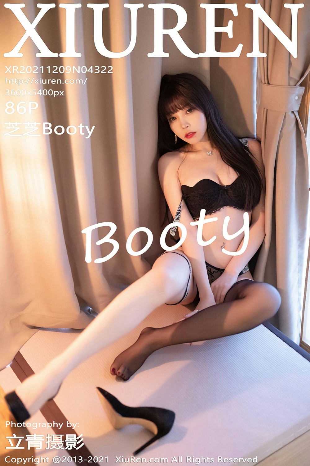 [XiuRen秀人网] 2021.12.09 No.4322 芝芝Booty 黑丝网格 [86+1P]