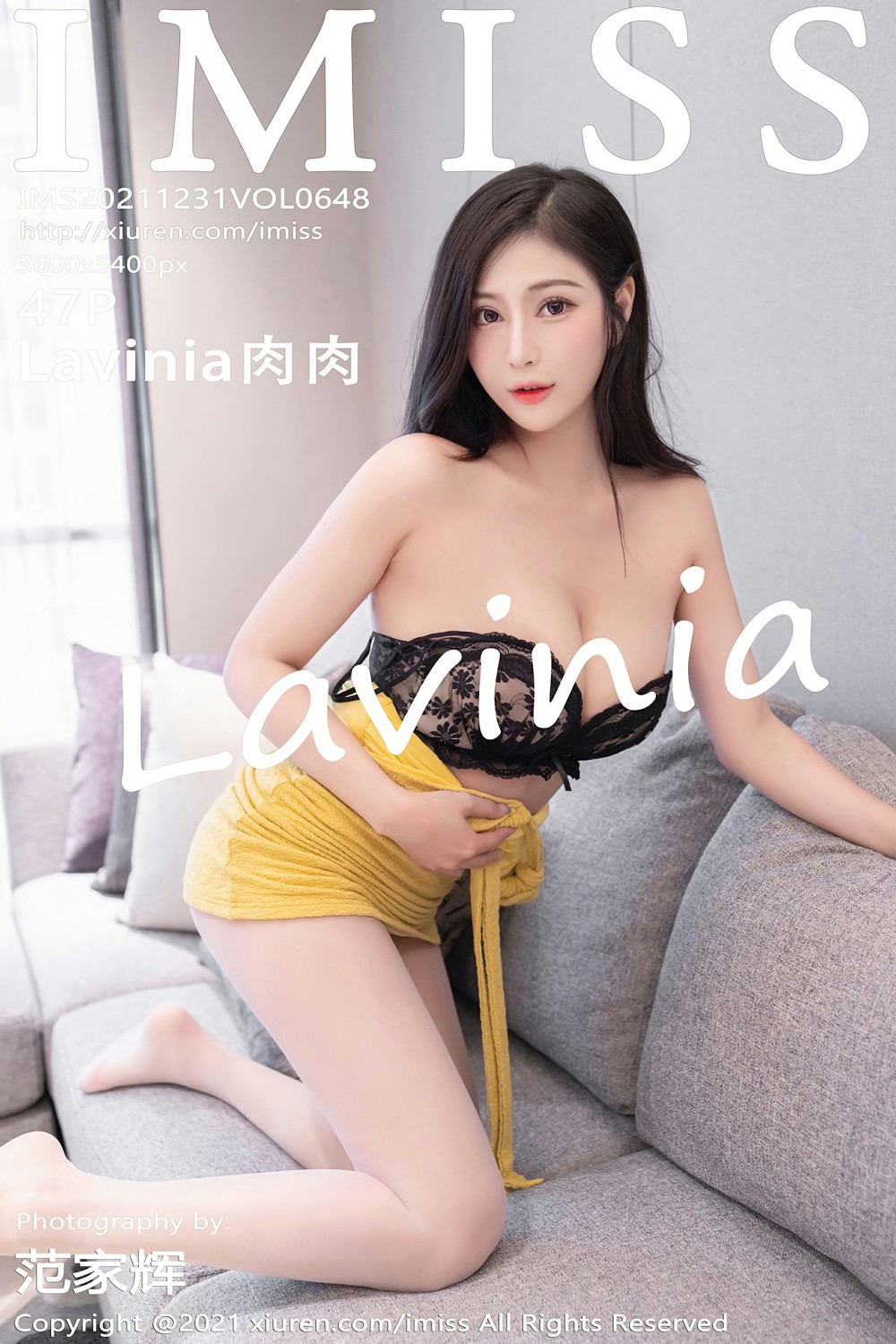 [IMISS爱蜜社] 2021.12.31 VOL.648 Lavinia肉肉 黄色短裙 [47+1P]