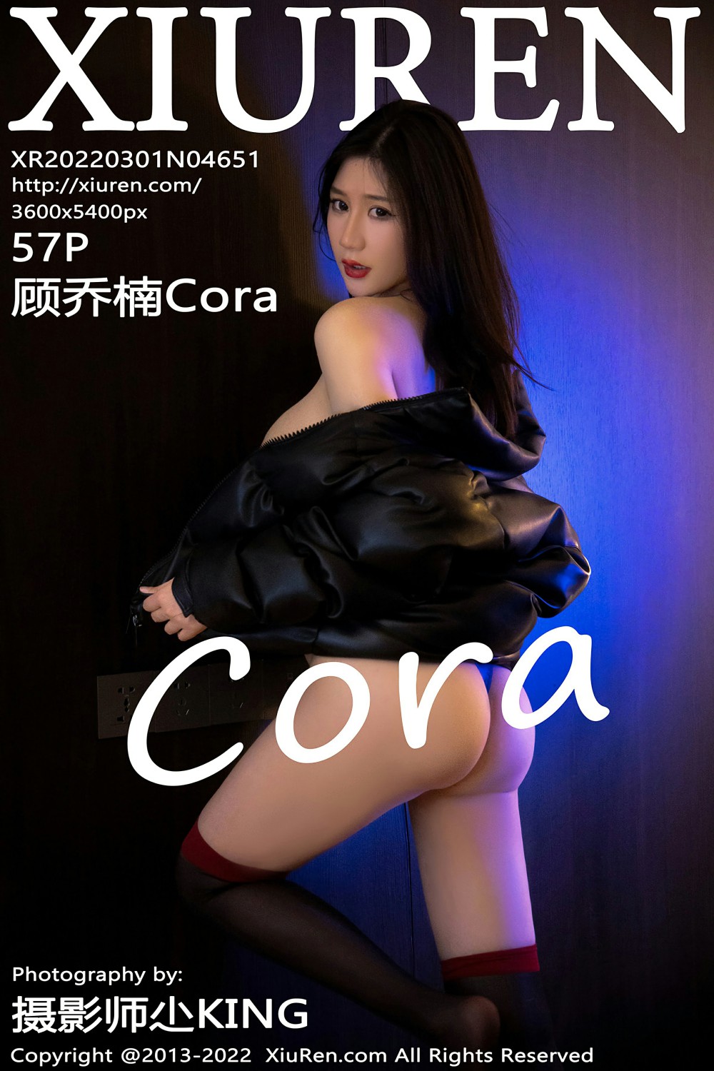 [XiuRen秀人网] 2022.03.01 No.4651 顾乔楠Cora 诱人黑丝 [57+1P]