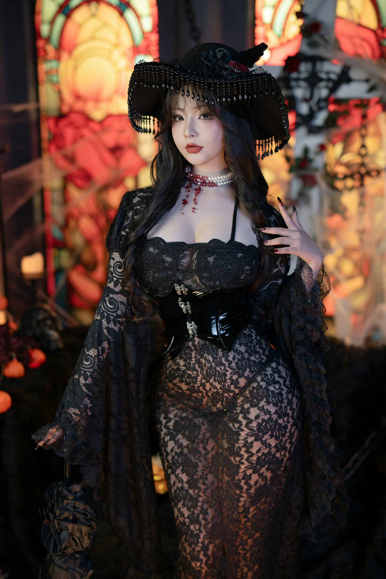 「yuuhui玉汇」万圣节特辑 – 魔女狂欢夜-第3张图片-宅男套图吧