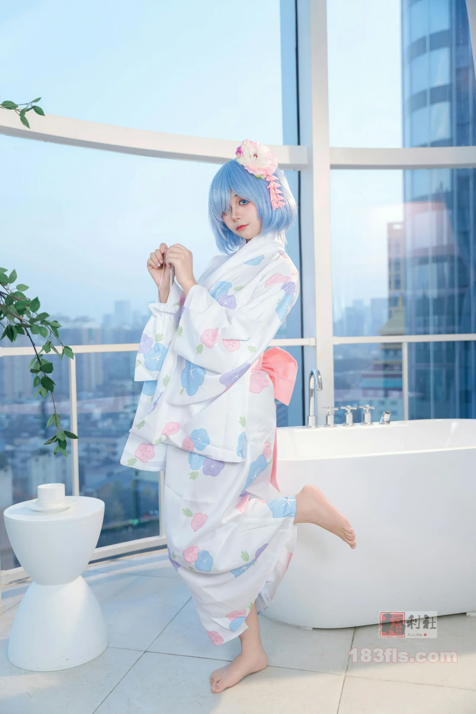 小羊不吃草 - 从零开始的异世界生活-蕾姆和服-第4张图片-宅男套图吧